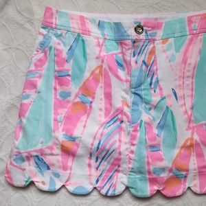 Lilly Pulitzer Colette Scallop Hem Skort